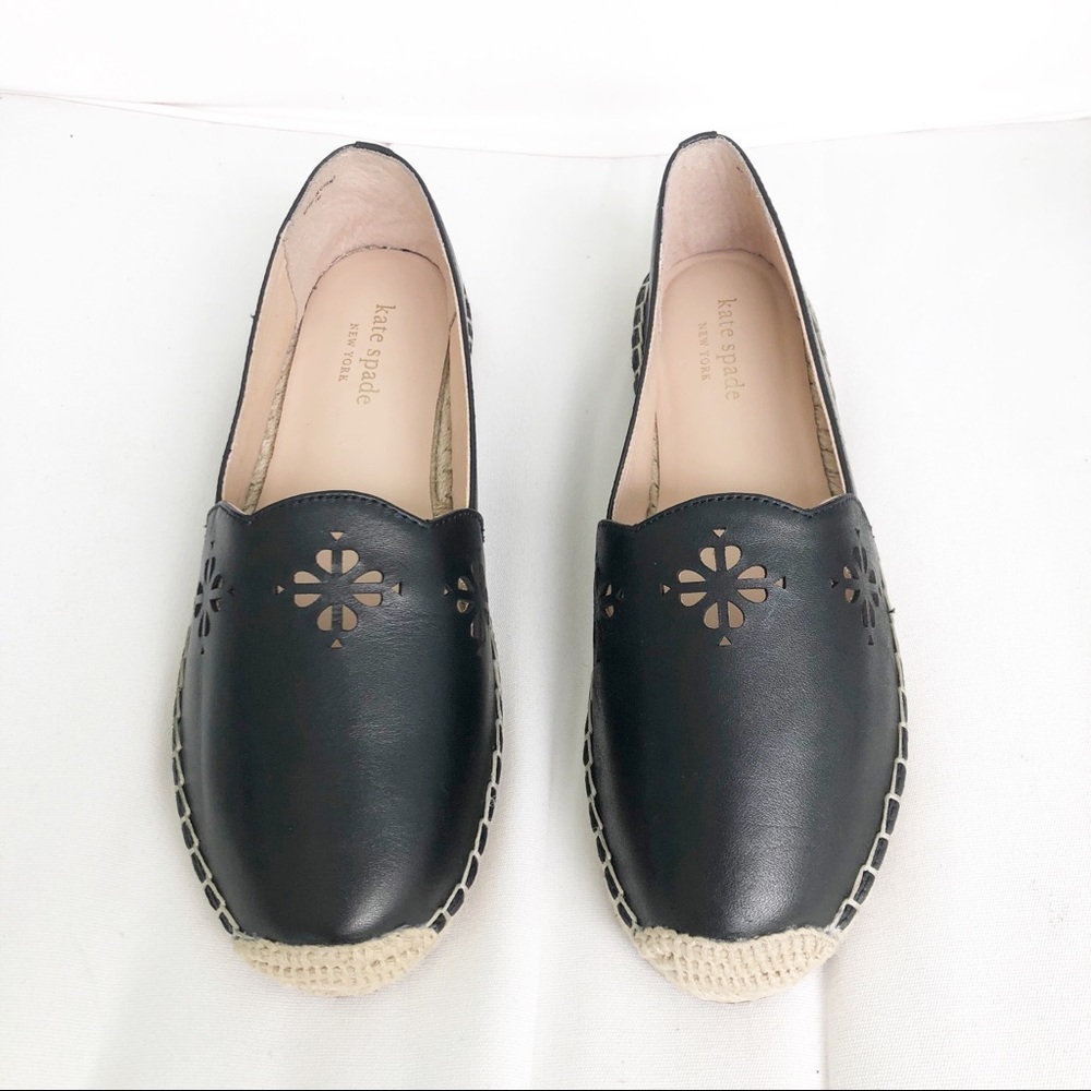 Kate Spade Gillian Black Espadrille Slip On Shoes - Picture 1 of 8